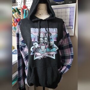 Upcycle Oversided Horror Hoodie